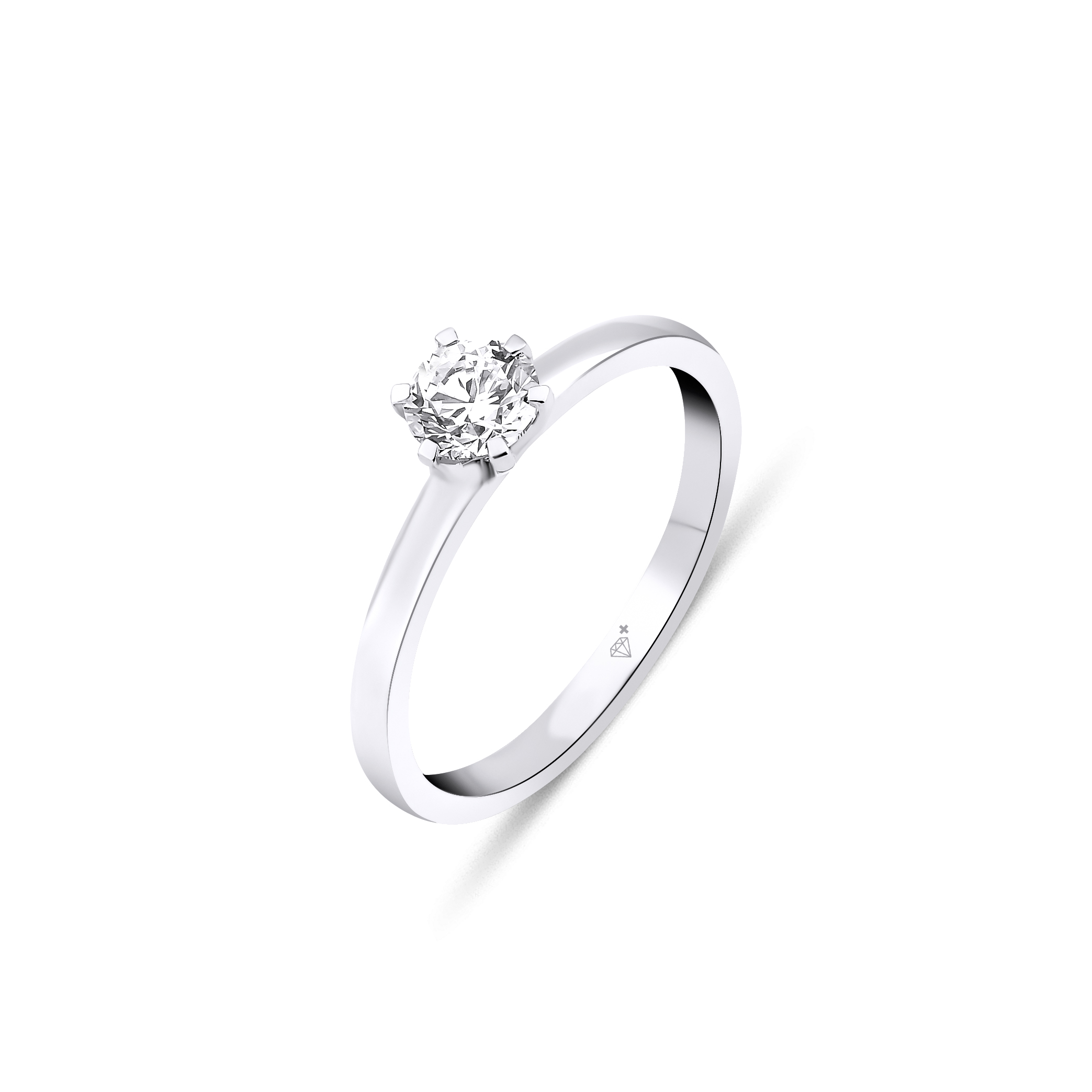 CH1505 - 0,300 Damenringe Weissgold , 18K, 0-30CT, SI – Bild 1